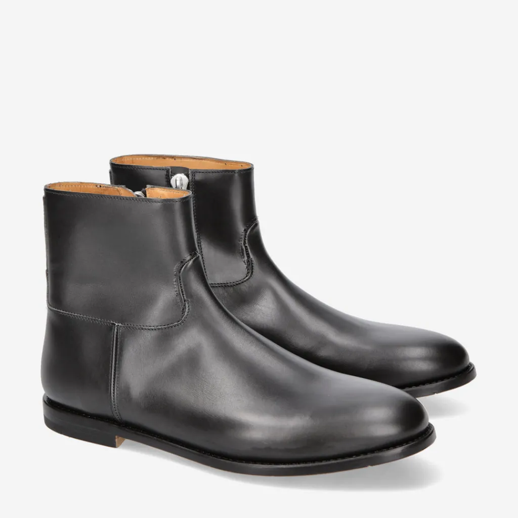 32113A Brushed Leather Ankle Boots*Premiata Fashion