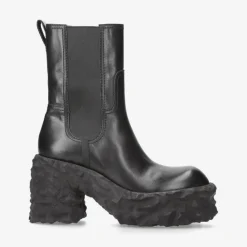Anja M6338E Leather Ankle Boots With Heel*Premiata Hot