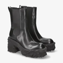 Anja M6338E Leather Ankle Boots With Heel*Premiata Hot