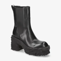 Anja M6338E Leather Ankle Boots With Heel*Premiata Hot