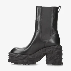 Anja M6338E Leather Ankle Boots With Heel*Premiata Hot