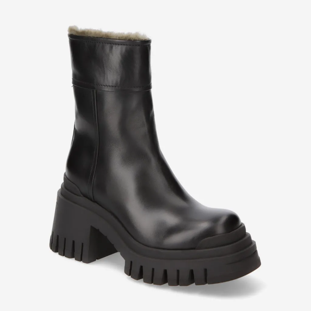 M6625A Brushed Leather Ankle Boots With Heel*Premiata New