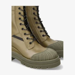 M6561C Olive Calfskin Ankle Boots*Premiata Cheap