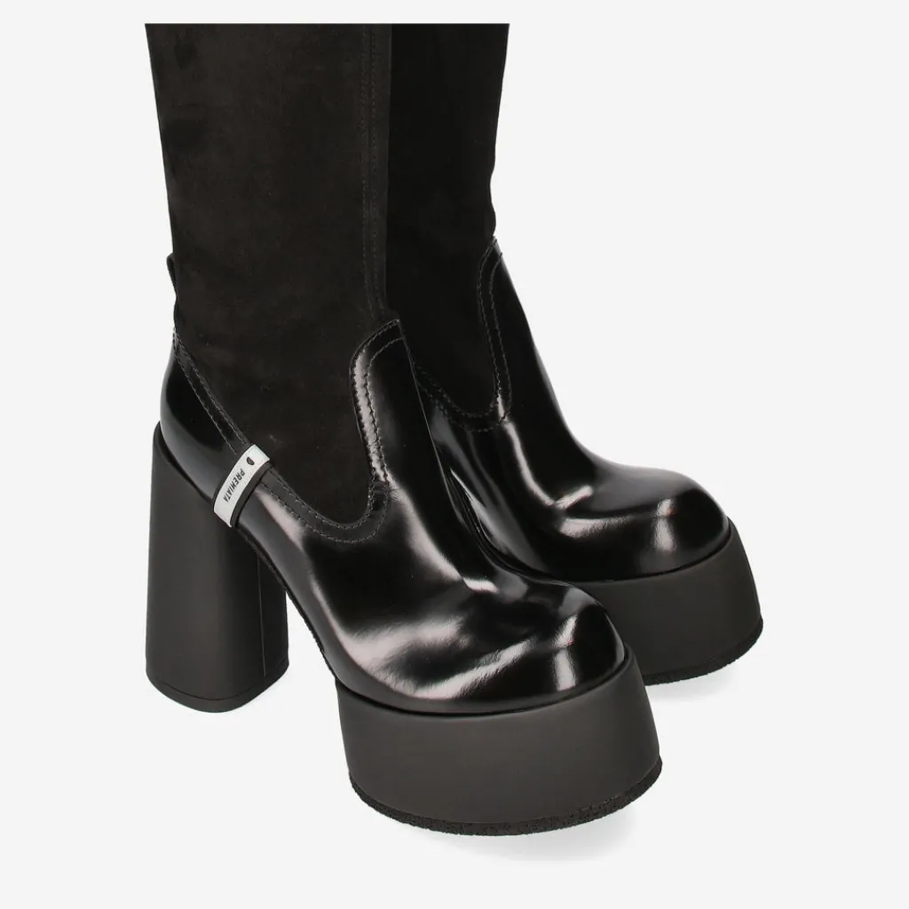 M6323H High Boots In Calfskin And Suede*Premiata Flash Sale