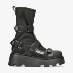 Peg M6378A Ankle Boots In Satin And Velcro*Premiata Shop