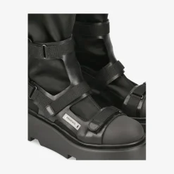 Peg M6378A Ankle Boots In Satin And Velcro*Premiata Shop