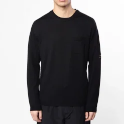 Pr273100 Wool Crew Neck Sweater With Pocket*Premiata Cheap